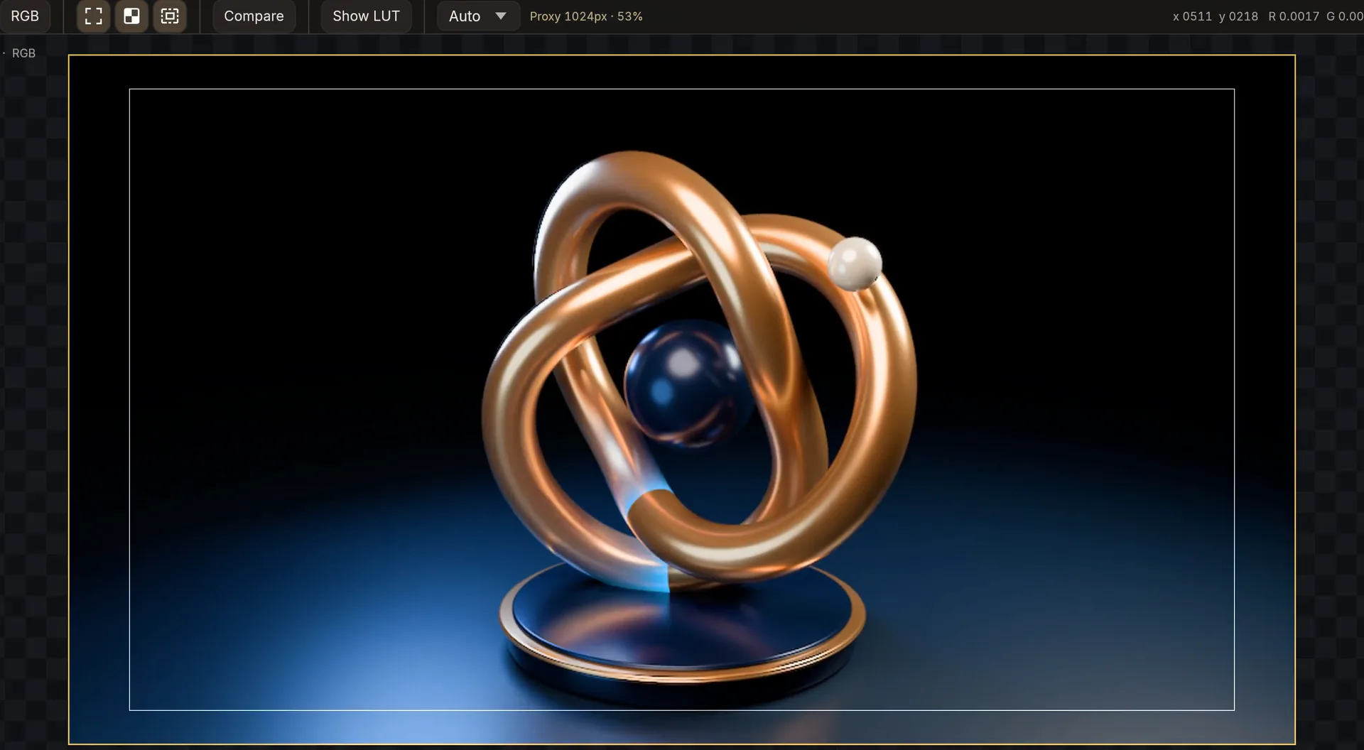 EXR compositing in BATIQ